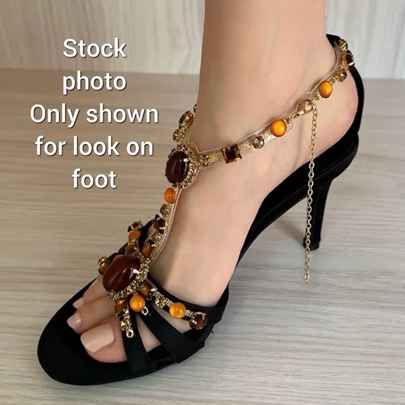 Giuseppe Zanotti Brown and Gold Sandals - Picture 14 of 16